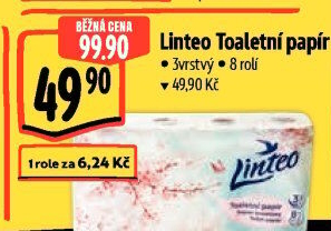 Toaletní papír 3vrstvý Linteo