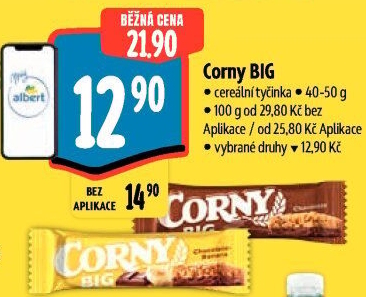 Tyčinka cereální BIG Corny
