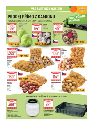 akční leták Globus 18.9.2024-24.9.2024