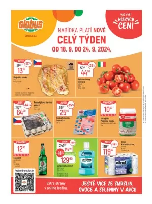 akční leták Globus 18.9.2024-24.9.2024