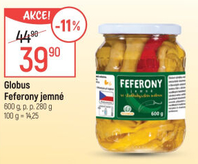 Feferony jemné Globus