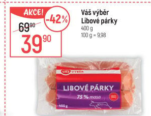 Libové párky Váš výběr