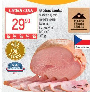 Šunka nejvyšší jakosti Globus
