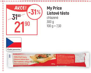 Těsto listové My Price
