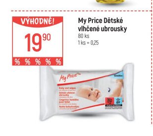 My Price Dětské vlhčené ubrousky
