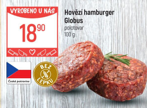 Hovězí hamburger Globus