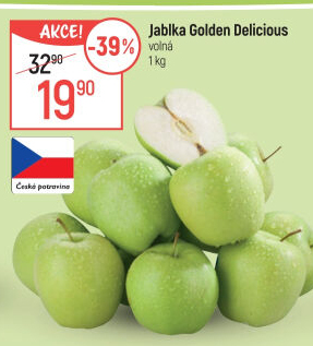 Jablka Golden Delicious
