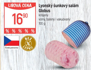 Salám lyonský šunkový Globus