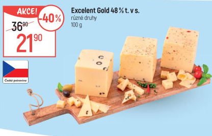 Sýr Excelent Gold 48%