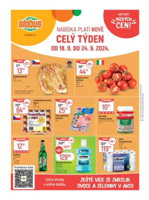 akční leták Globus 18.9.2024-24.9.2024