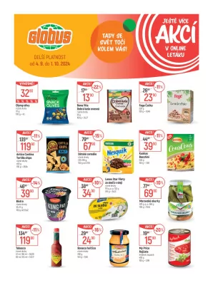 akční leták Globus 18.9.2024-24.9.2024