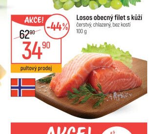 Losos obecný filet s kůží