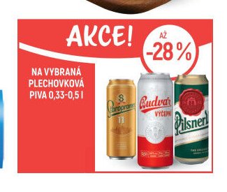 Na vybraná plechovková piva