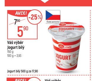 Váš výběr Jogurt bílý 150 g