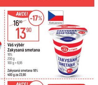 Váš výběr Zakysaná smetana 200 g
