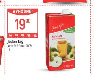 Jeden Tag Jablečná šťáva 100% 1 l
