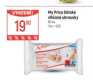 My Price Dětské vlhčené ubrousky