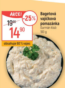 Bagetová vajíčková pomazánka