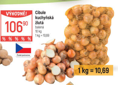 Cibule kuchyňská žlutá