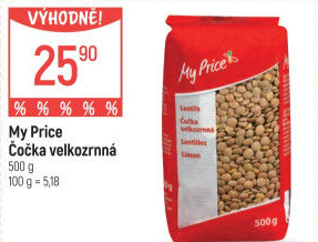 Čočka velkozrnná My Price