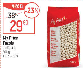 Fazole bílé My Price