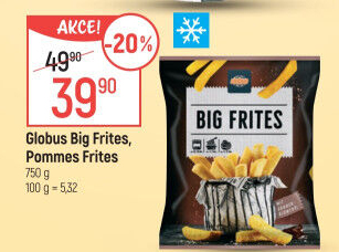 Hranolky mražené Big Frites Globus