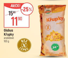 Křupky arašídové Globus