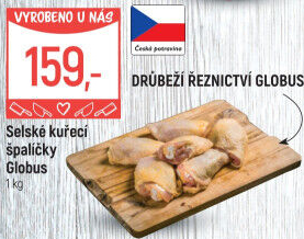 Selské kuřecí stehna marinovaná Globus