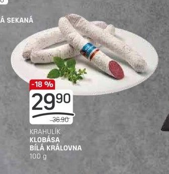 KRAHULÍK KLOBÁSA BÍLÁ KRÁLOVNA
