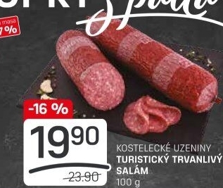 Salám turistický Kostelecké uzeniny