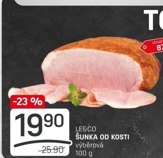 Šunka od kosti výběrová LE&