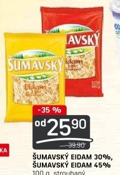 Sýr Eidam strouhaný Šumavský