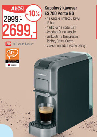 Kapslový kávovar Catler ES 700 Porto