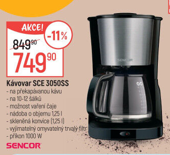 Kávovar Sencor SCE 3050SS