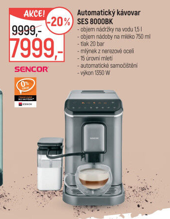 Kávovar Sencor SES 8000BK