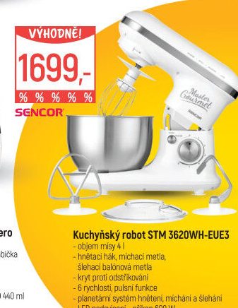 Kuchyňský robot Sencor STM3620WHEUE3