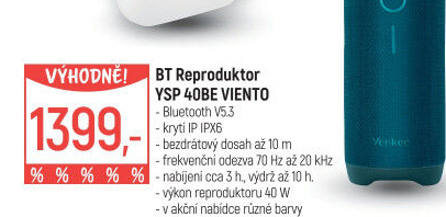 Reproduktor YSP 40BE Viento Yenkee