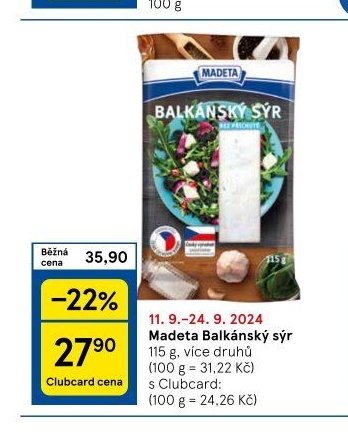 Madeta Balkánský sýr