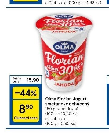 Olma Florian Jogurt smetanový ochucený