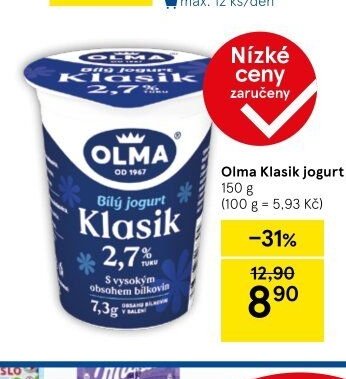 Olma Klasik jogurt bílý