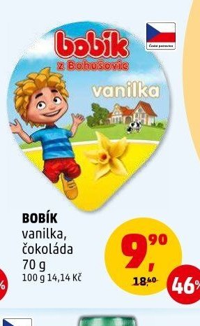 BOBÍK vanilka, čokoláda 70 g