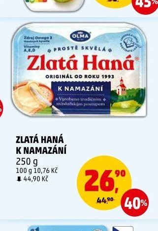 ZLATÁ HANÁ K NAMAZÁNÍ 250 g