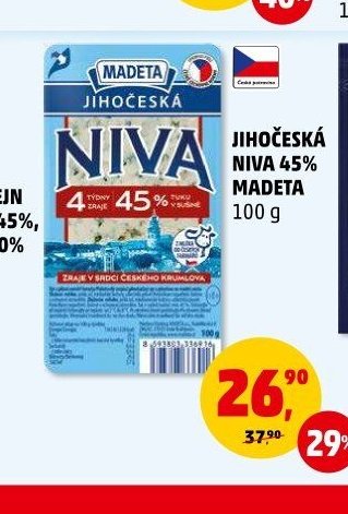 JIHOČESKÁ NIVA 45% MADETA 100 g