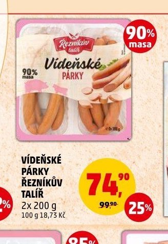 VÍDEŇSKÉ PÁRKY ŘEZNÍKŮV TALÍŘ