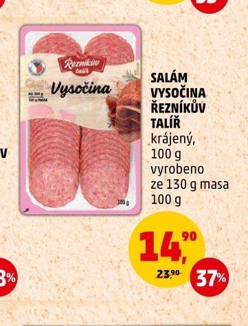 SALÁM VYSOČINA ŘEZNÍKŮV TALÍŘ