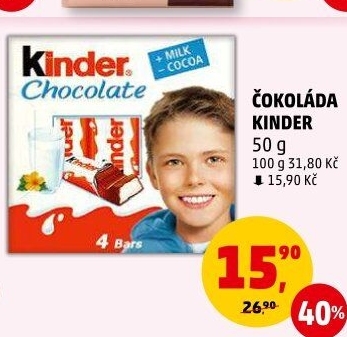 Čokoládky Kinder