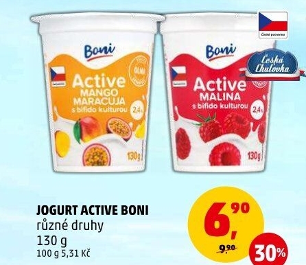 Jogurt ochucený Active Boni