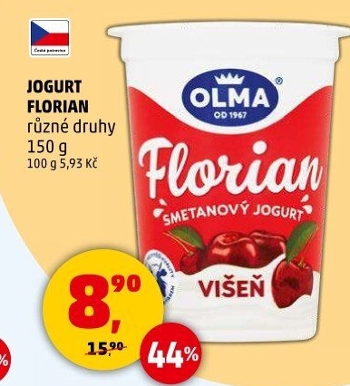 Jogurt smetanový Florian Olma