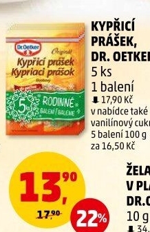 Kypřicí prášek Dr. Oetker