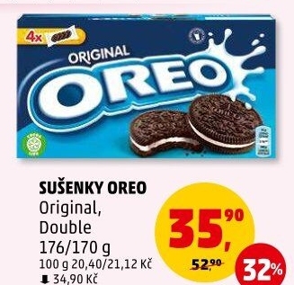 Sušenky Double Creme Oreo